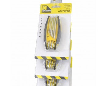 Clip Strip of 8pc Folding Tamper-Proof Torx Key Sets